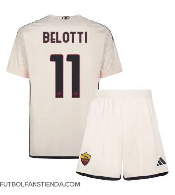 AS Roma Andrea Belotti #11 Segunda Equipación Niños 2023-24 Manga Corta (+ Pantalones cortos)